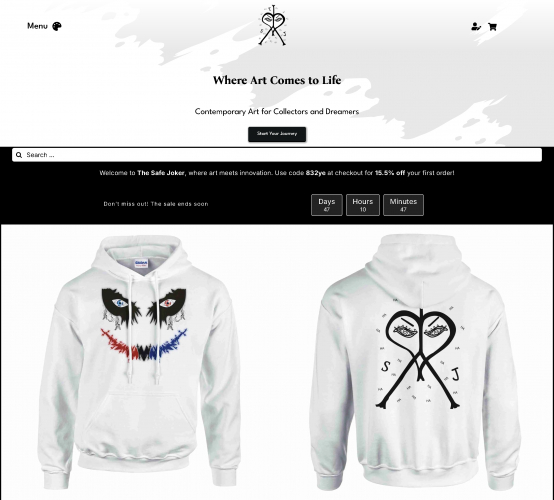 The Safe Joker - E-Commerce Arte e Merchandising screenshot 1