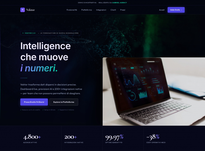 Vektor - Piattaforma SaaS Business Intelligence e AI screenshot 4