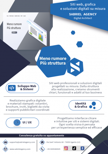 Sabriel Agency - Volantino Promozionale screenshot 1