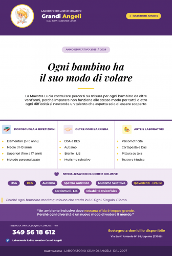 Grandi Angeli - Volantino Laboratorio Ludico Creativo screenshot 1