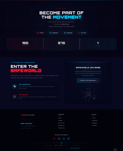 TheSafeJoker – Sito Web World Tour Peace & Love screenshot 1