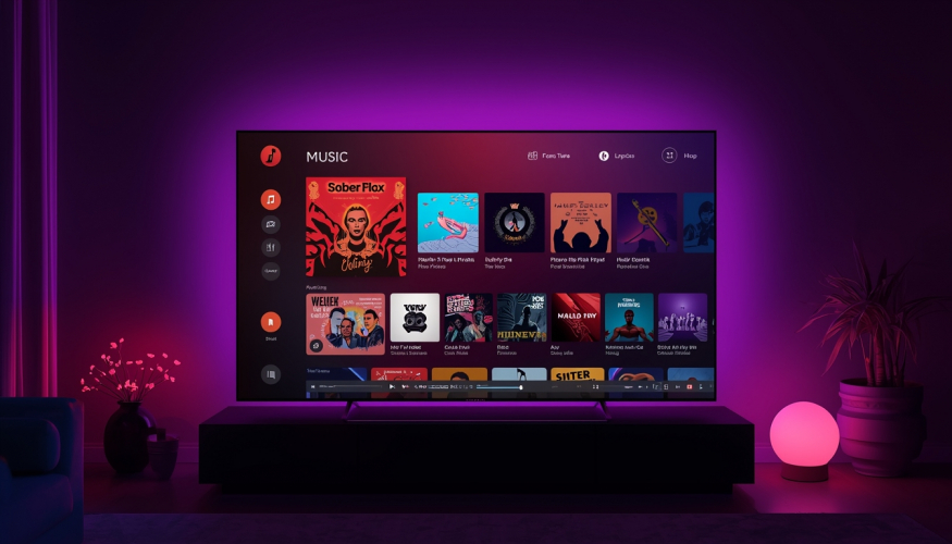 Music Streaming App — Connected TV with Karaoke screenshot 1