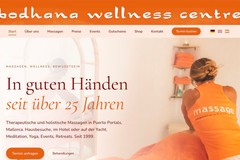 Trilingual wellness website for Bodhana, Mallorca