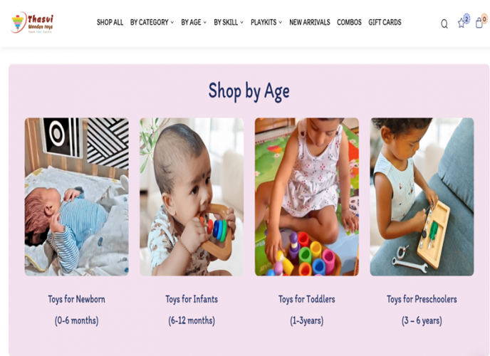 E-commerce Website Development for Tasvi Wooden Toys – SEO-Optimized Online Store screenshot 1