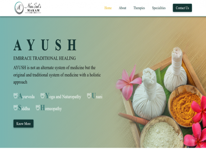 Healthcare Website Development for Naz Sal's Makam  screenshot 1