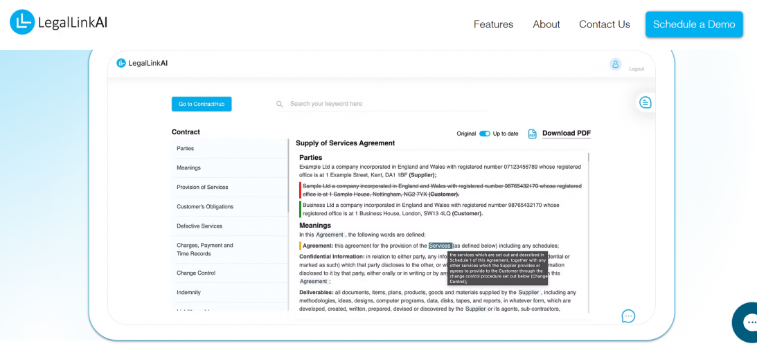 LegalLink AI – Smart Legal Document Management System Built with NLP screenshot 1