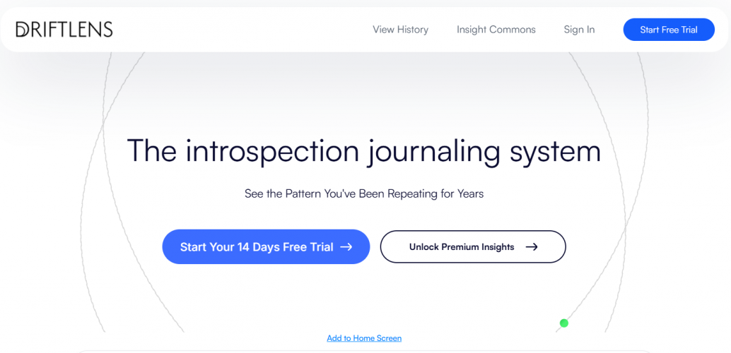 AI-Powered Journaling Platform Development for Personalized Mental Wellness Insights screenshot 1