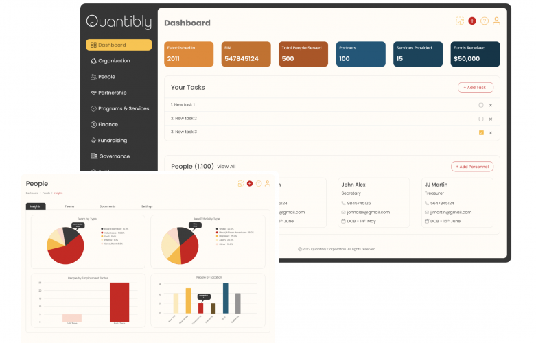 CRM for NGOs - UI UX Design screenshot 1