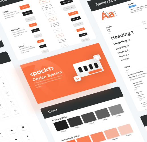 Packt Online book eShop UI UX design screenshot 1