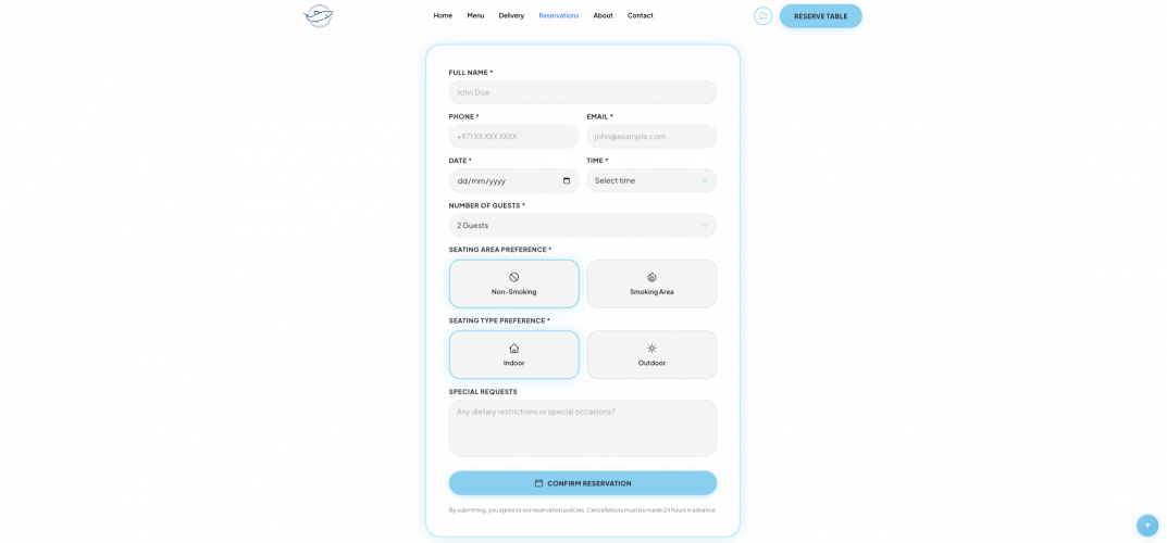 Tonos Greek Restaurant – Next.js Website with Online Reservations, Menu & WhatsApp Ordering screenshot 5