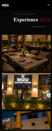 Mizu Restaurant – Premium Japanese Sushi Website with Omakase Reservations, Menu & WhatsApp Ordering screenshot 1