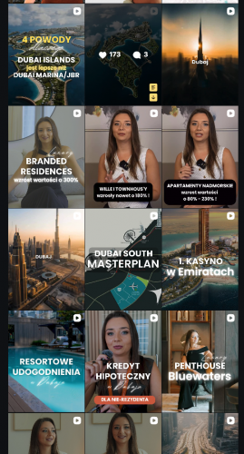 Martyna Real Estate Dubai – Social Media Management & Reels Production for Luxury Property Agent screenshot 2
