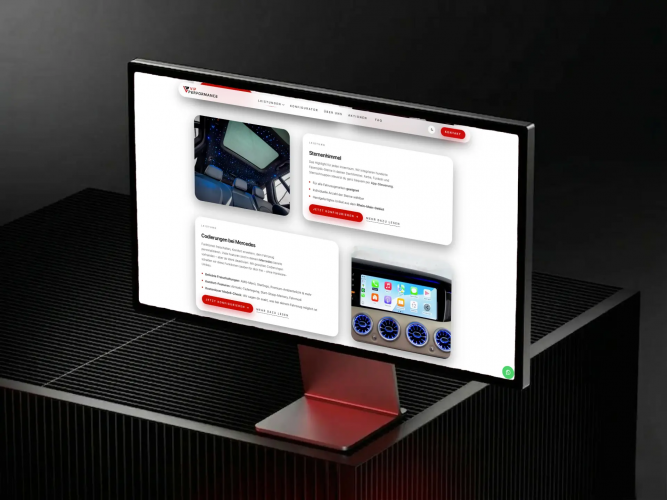 Vip Performance Website Redesign screenshot 1