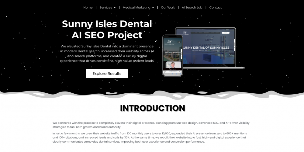 Sunny Isles AI SEO Project + Website Rebuild screenshot 1