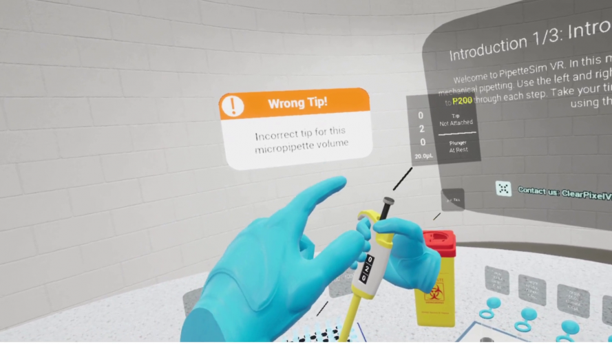 PipetteSim™ | VR Micropipette Training screenshot 4