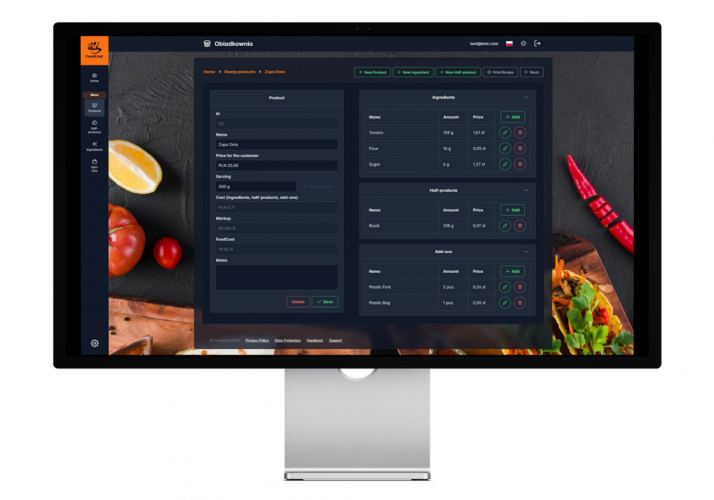 FoodCost screenshot 2