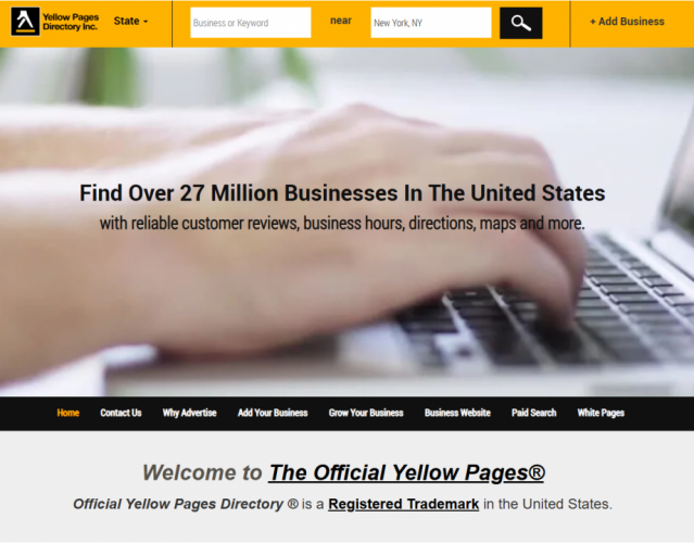 Yellow Pages Directory Inc screenshot 1