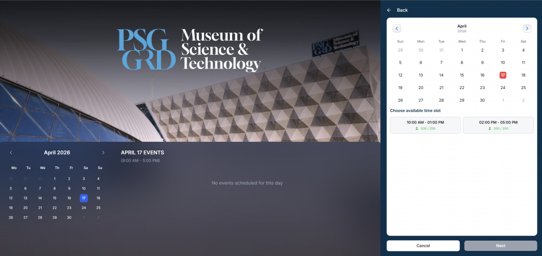 Museum Ticketing and Complete Visitor Management System screenshot 1