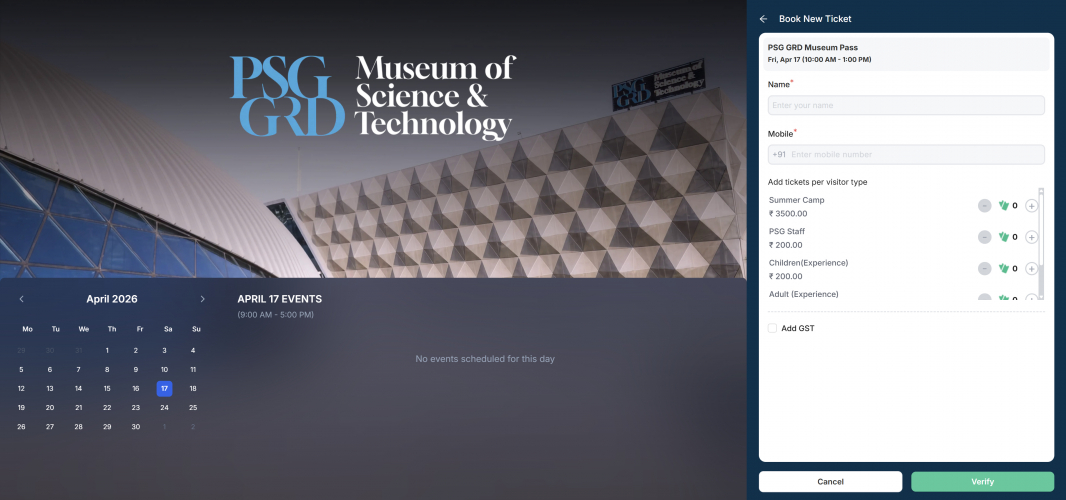 Museum Ticketing and Complete Visitor Management System screenshot 3
