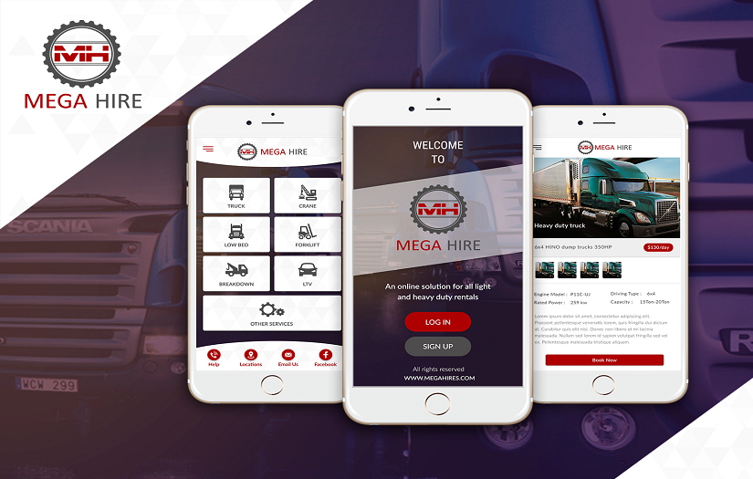 Truck Rental Website & Mobile App Development screenshot 1