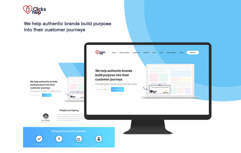 Clickshelp : Charity / Donations screenshot 1