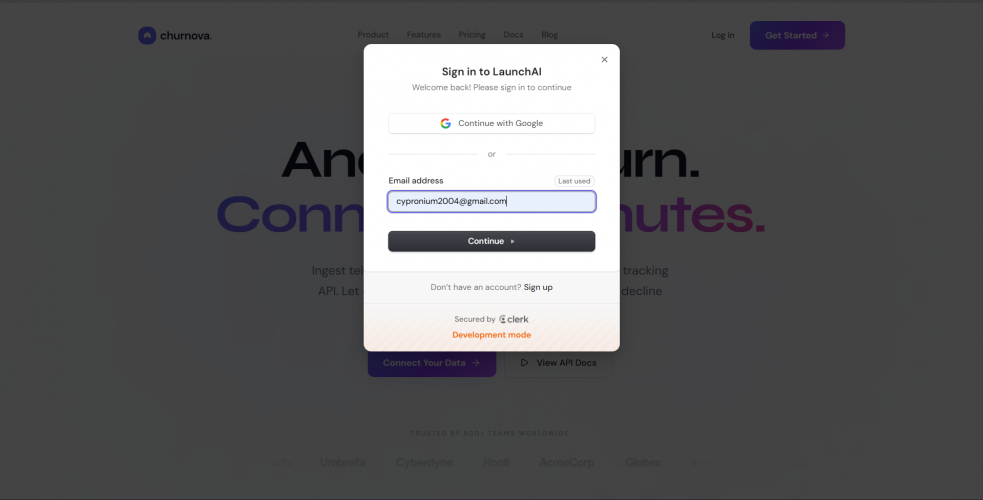 Churnova AI screenshot 1
