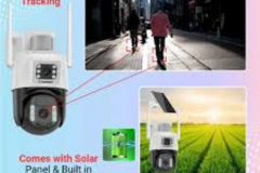 Consistent 4G Solar Linkage Mini Pan-Tilt Camera 3MP+3MP Solar 4G CCTV Outdoor Camera (CT-CM-6MLPT)