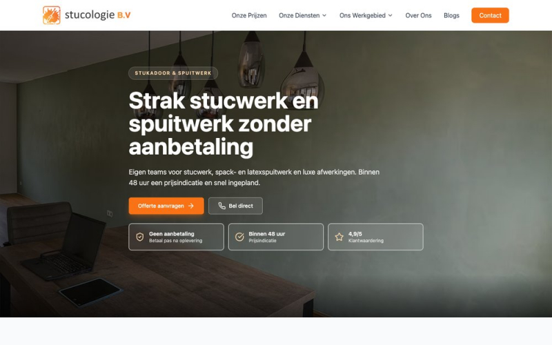 Stucologie — 8-Year Partnership for Netherlands' Top Plastering Company screenshot 1