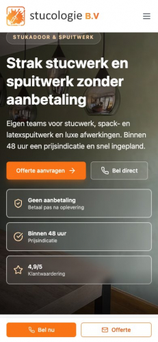 Stucologie — 8-Year Partnership for Netherlands' Top Plastering Company screenshot 2