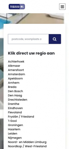 Tegels.nl — Legacy PHP Modernisation with AI-Generated City Pages screenshot 2