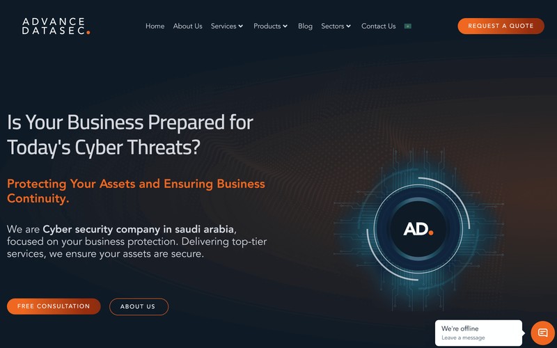 Advance Datasec Cybersecurity Website Development screenshot 2