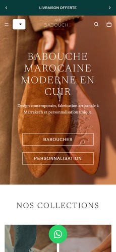Air Babouche eCommerce Experience screenshot 4