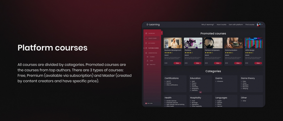 E-Learning Platform screenshot 5