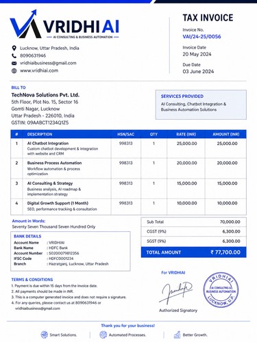 Vridhi AI-  Chatbot Experts screenshot 2