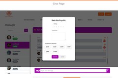 Psychic Chat Platform with PayPal Payments & Real-time Messaging
