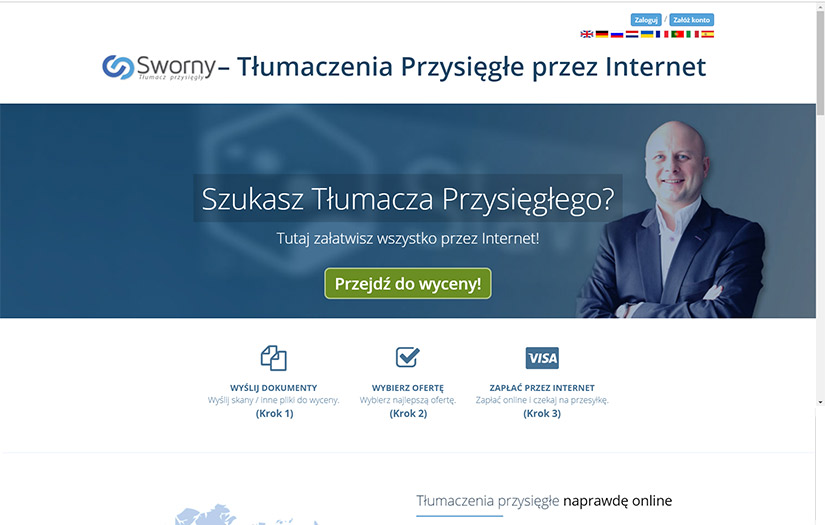 Sworny - Translation based freelancing site screenshot 1