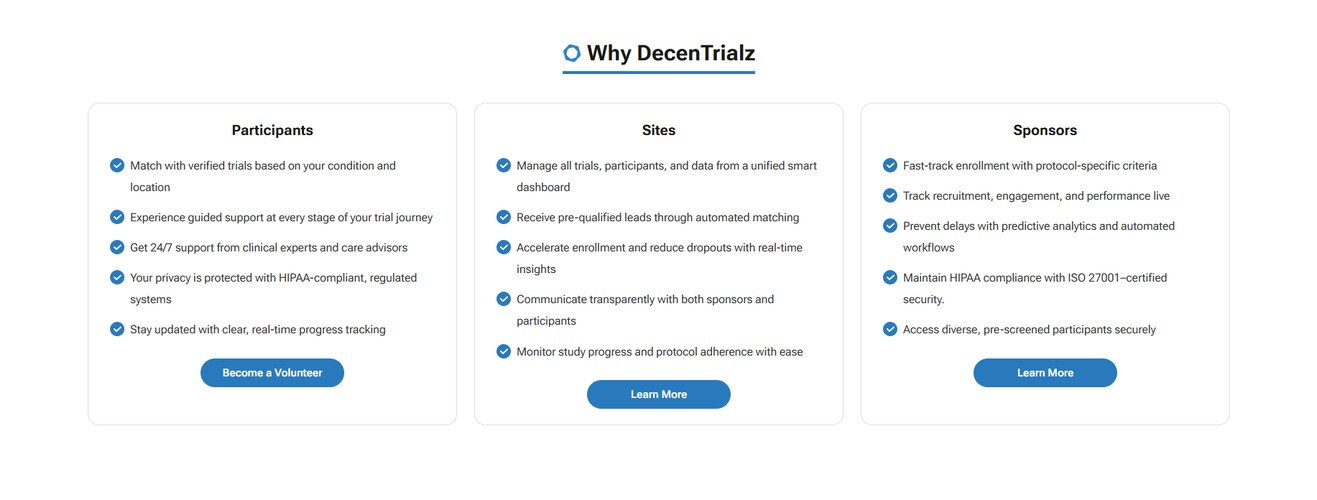 DecenTrialz screenshot 2