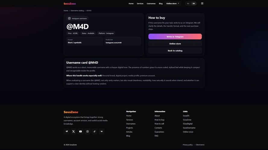 SovaZone Digital Identity & Username Catalog screenshot 5