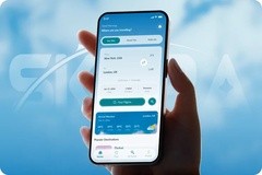 AI-Powered Flight Booking Mobile App Design for Skyra