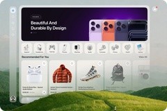 Spatial E-commerce Dashboard Design for Monoq