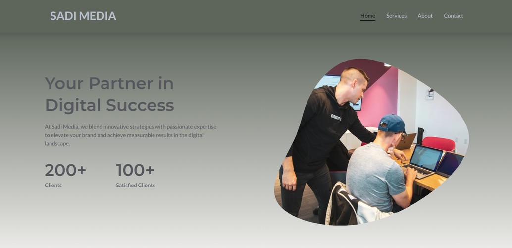 Full Website Build — Sadi Media screenshot 1