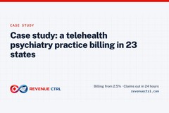 Telehealth psychiatry practice billing in 23 states