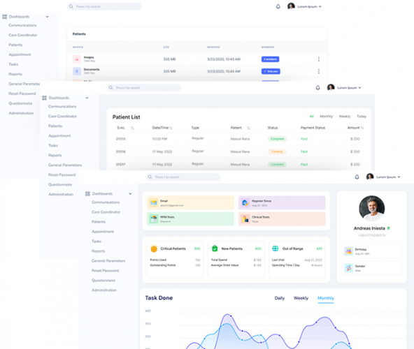 WEB BASED PRACTICE MANAGEMENT SYSTEM screenshot 2