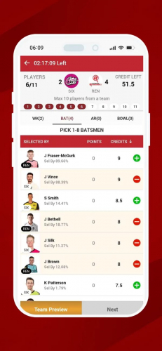 Boom11: Fantasy Sports App  screenshot 1