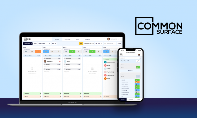 Common Surface – Web app for managing hybrid work screenshot 2