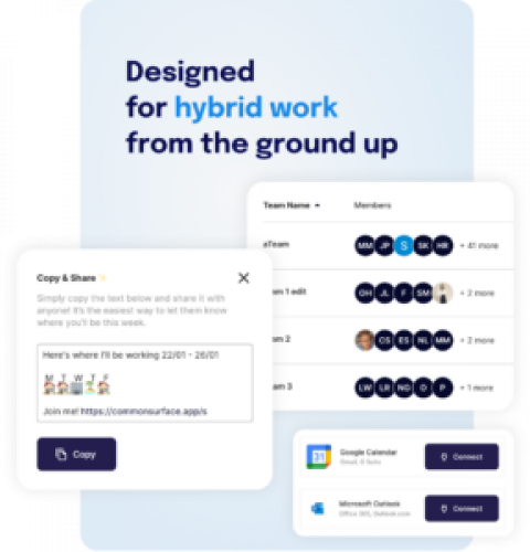 Common Surface – Web app for managing hybrid work screenshot 1