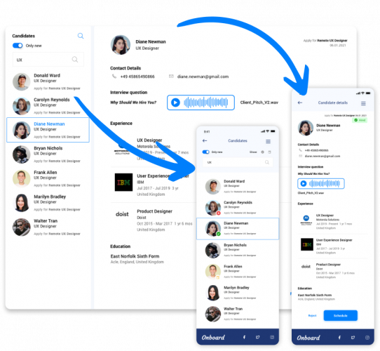 Onboard – Web HR platform screenshot 1