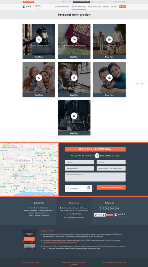 AY&J Solicitors screenshot 2