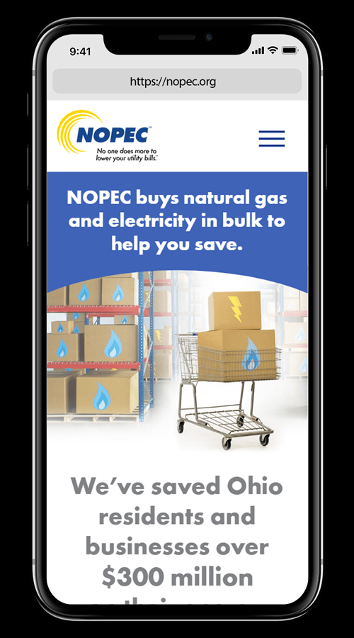 Website Redesign: NOPEC screenshot 2