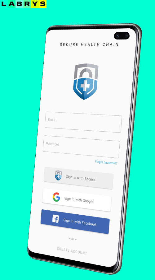 Blockchain Digital Health Records (Mobile App) screenshot 1